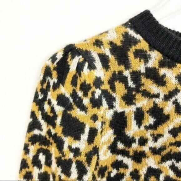 Who What Wear | Women's Crew Neck Leopard Print Sweatshirt Size XS - Picture 6 of 8
